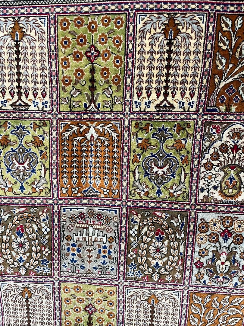 新品最高級　MUSEO社タグ付き　イラン　クムシルク　絹100% タペストリー