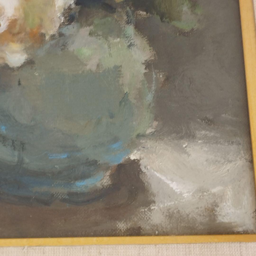 山崎 翠祥「薔薇一九七九」油絵・F3号　「一枚の繪」人気画家　薔薇の名手