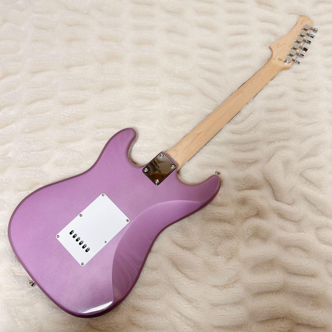 美品 フォトジェニック バーガンディ エレキギター ストラトキャスタータイプ