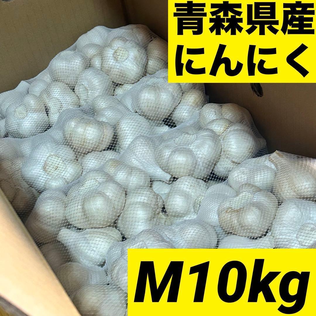 【お買い時】青森県産にんにく M 10kgkg福地ホワイト六片 家庭用 加工用