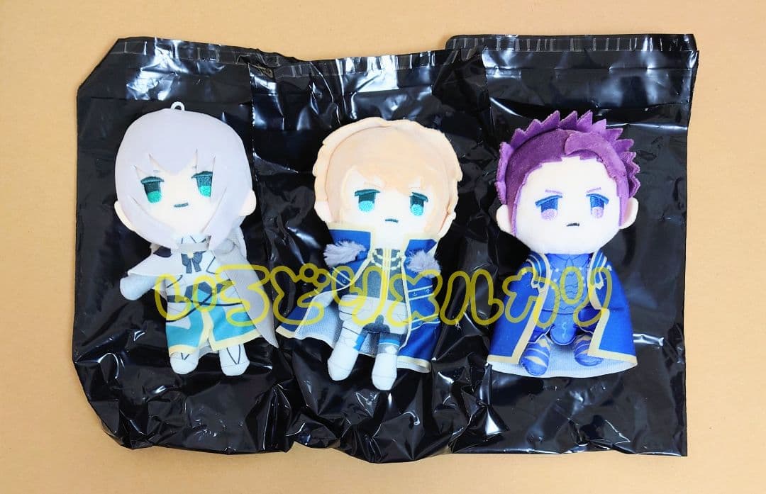 Fate fgo ぷちふわぬいぐるみ ガウェイン ランスロット ベディヴィエール