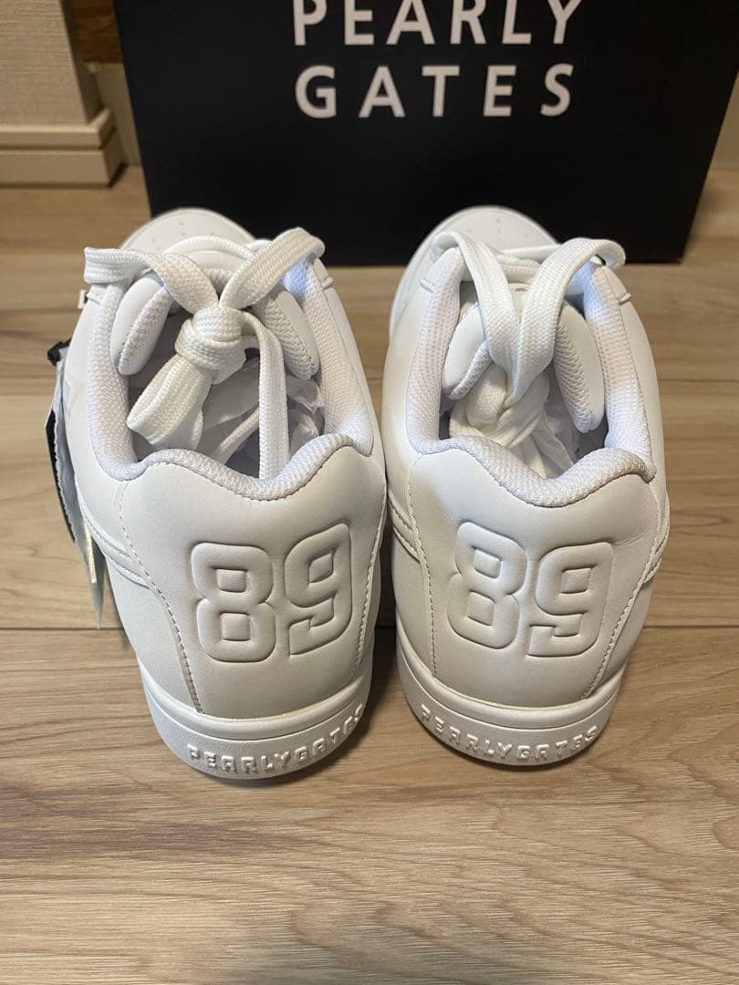 新品 パーリーゲイツ ゴルフシューズ 24センチ 白 ホワイト