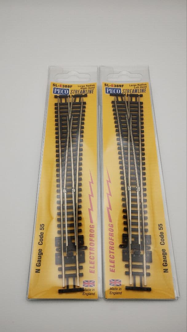 PECO Nゲージ 大半径ポイント SL-E389F SL-E388F