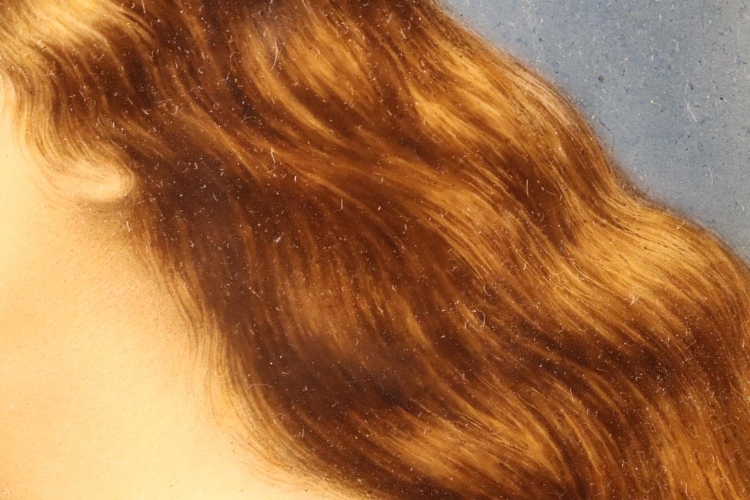 西洋美術 19世紀 KPM 美人像 手描陶板画 ベルリン王立磁器製陶所