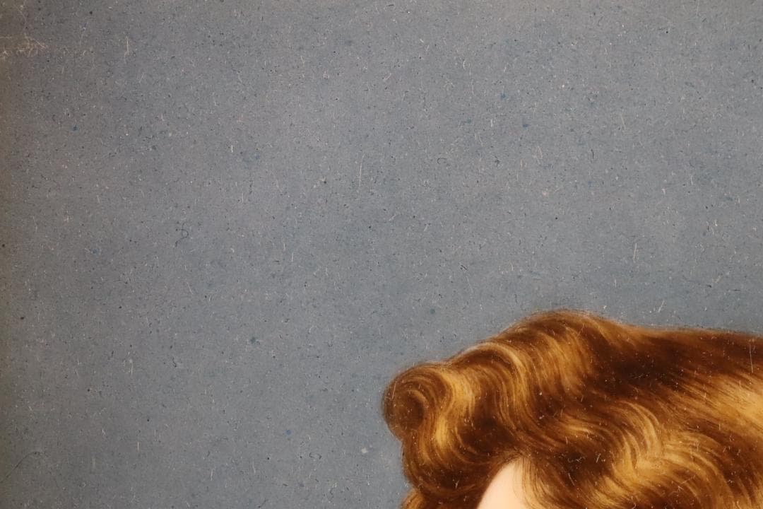 西洋美術 19世紀 KPM 美人像 手描陶板画 ベルリン王立磁器製陶所