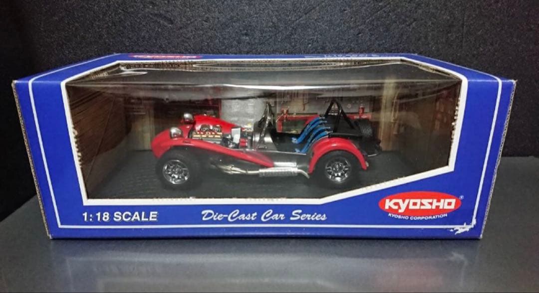 京商1/18ケーターハムスーパーセブン 7コスワースBDRクラムシェルフェンダー