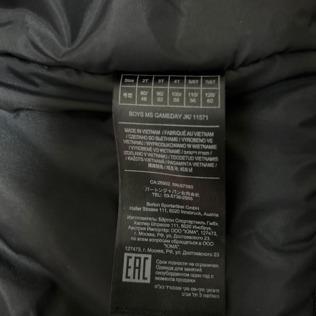 BURTON スノーボードウェア 子ども用セット　100㌢と110㌢