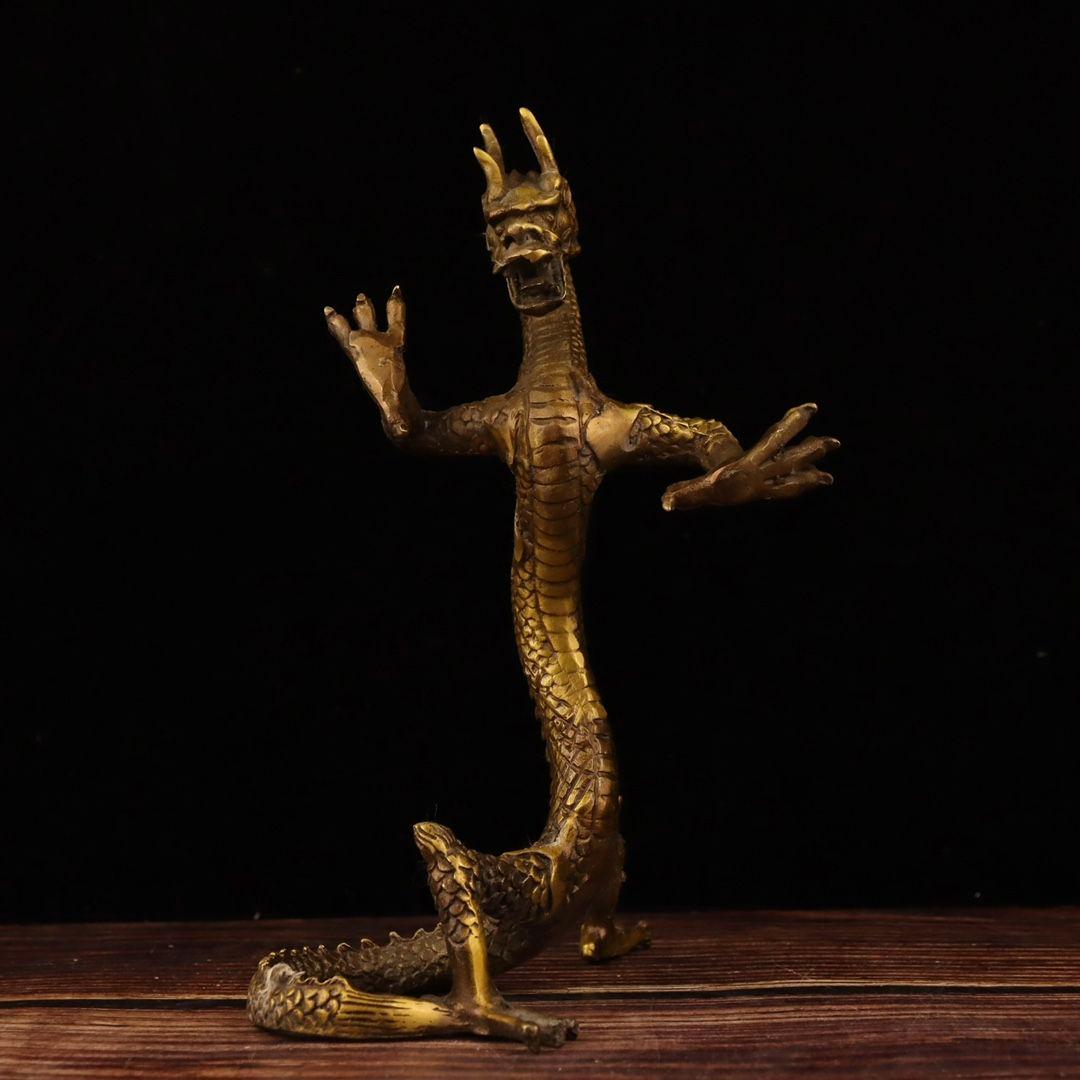 竜 五爪金竜 銅製品 装飾品 工芸品美術品 置物
