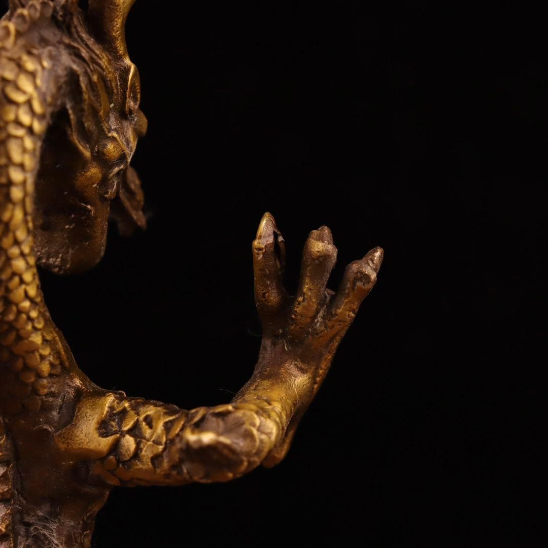 竜 五爪金竜 銅製品 装飾品 工芸品美術品 置物