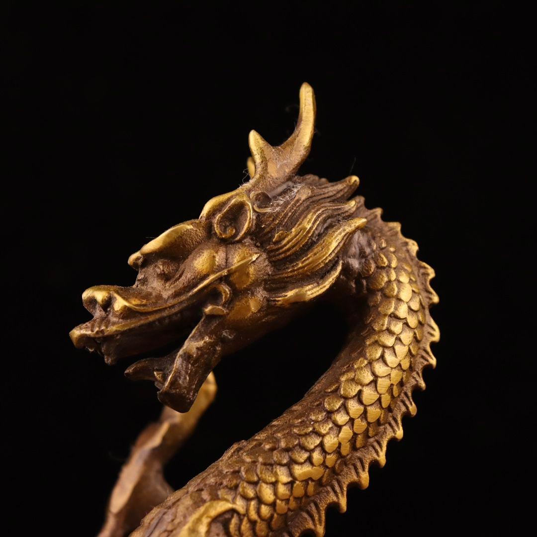 竜 五爪金竜 銅製品 装飾品 工芸品美術品 置物