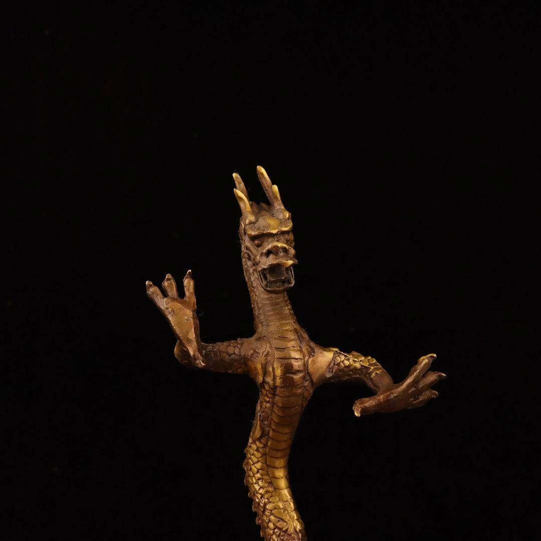 竜 五爪金竜 銅製品 装飾品 工芸品美術品 置物