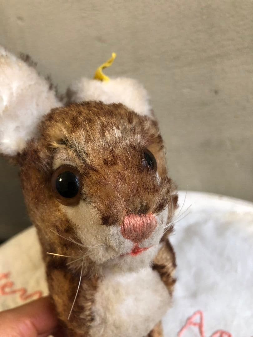 アンティーク シュタイフ 大きいお目々のうさぎちゃん ドイツ製 Steiff