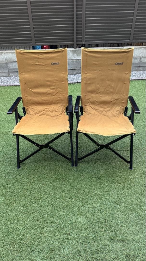 コールマン　レイチェア（２脚）　シート生地コットン