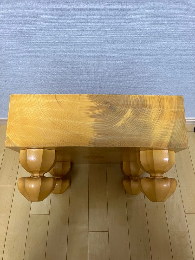 【高級】国産本榧 脚付き囲碁盤 蛤碁石セット付 桐箱・布付き ⭐︎美品⭐︎