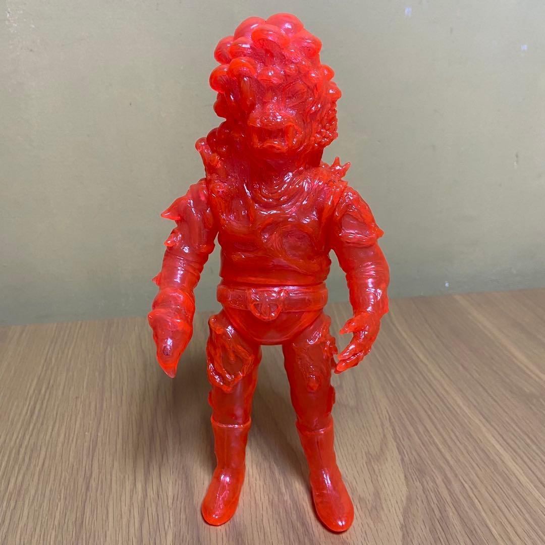 ヤモマーク　キノコ汁男 クリアオレンジ成型 未塗装 ソフビ 5415