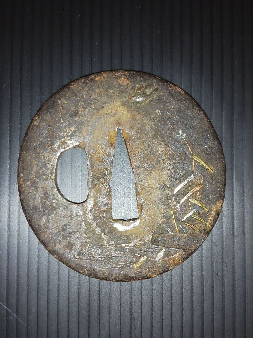 刀装具　鍔銘有り　ハバキ　切羽　拵え　目貫　柄　寛文時代