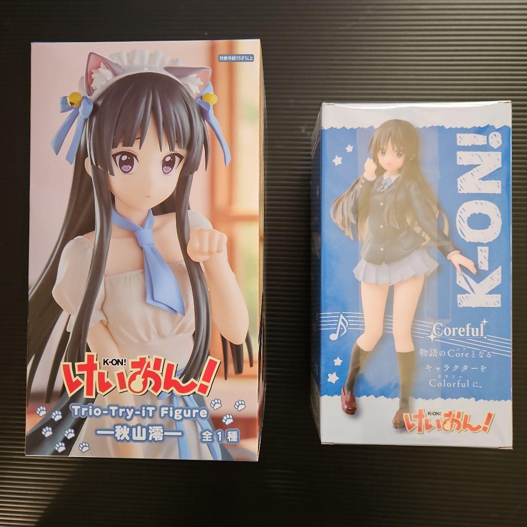 未開封❕けいおん! フィギュア　　秋山澪　　　2点