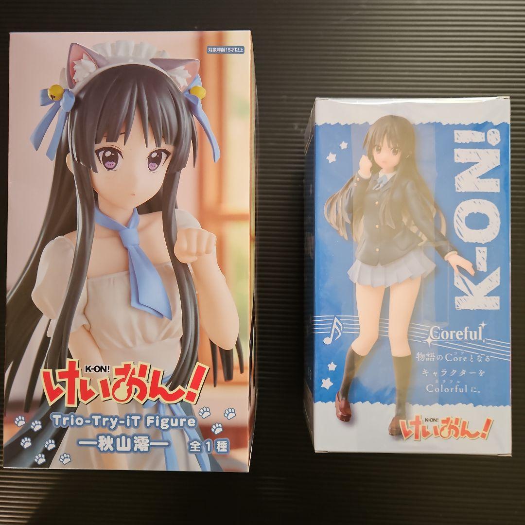 未開封❕けいおん! フィギュア　　秋山澪　　　2点