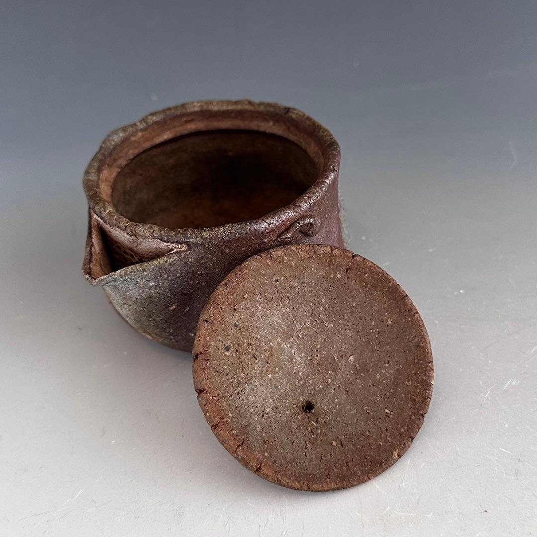 煎茶道具　備前焼　宝瓶　森宝山　陶芸　急須　骨董　アンティーク　煎茶器