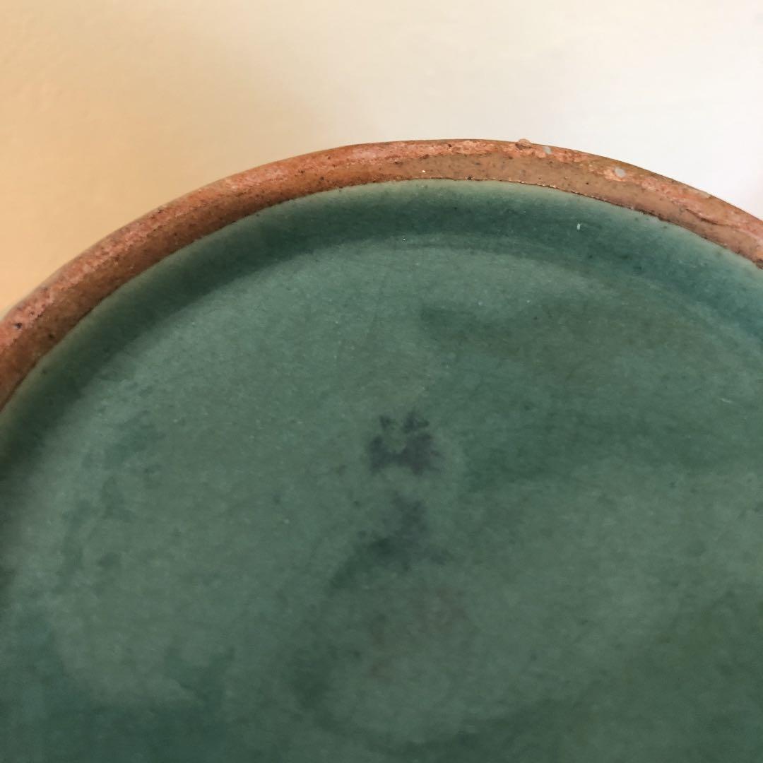 花瓶 高麗青磁 海泉作 網目 雲鶴象嵌