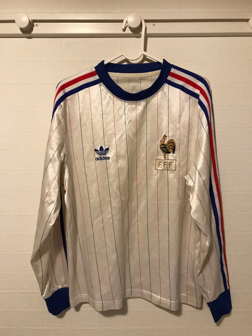 1982 W杯オマージュ 復刻品 フランス代表 アディダス　ユニフォーム　M