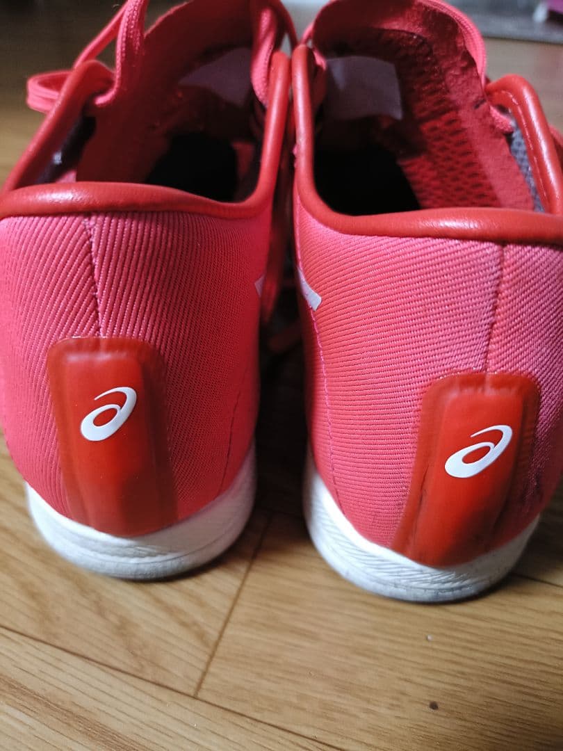 asics COSMORACER LD スパイクシューズ　赤　25　女子　美品