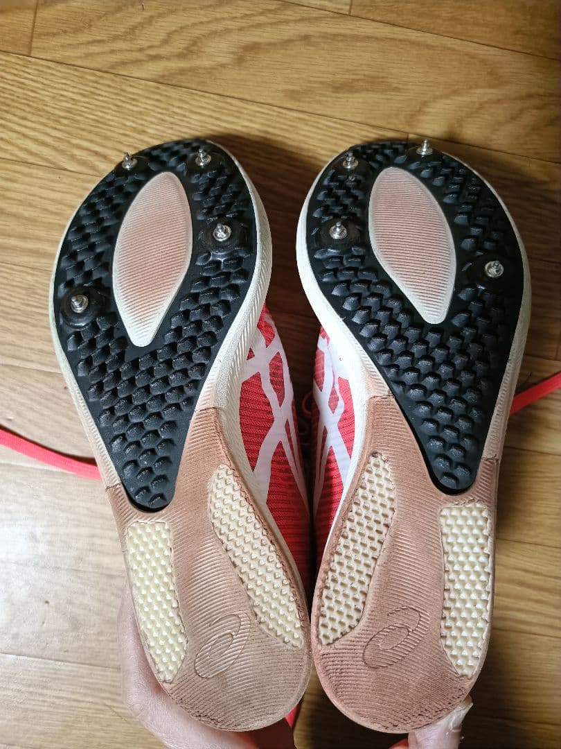 asics COSMORACER LD スパイクシューズ　赤　25　女子　美品