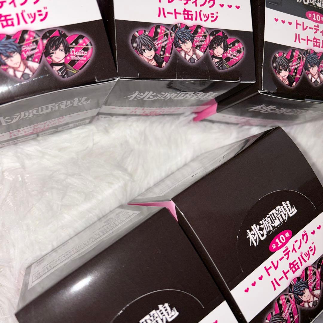 5BOX 桃源暗鬼 バニー トレーディングハート缶バッジ ハート型缶バッジ