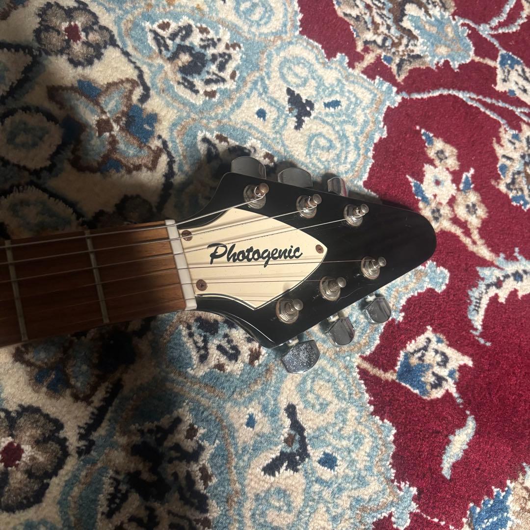 レア　Photogenic フライングV 変形ギター　ブラック