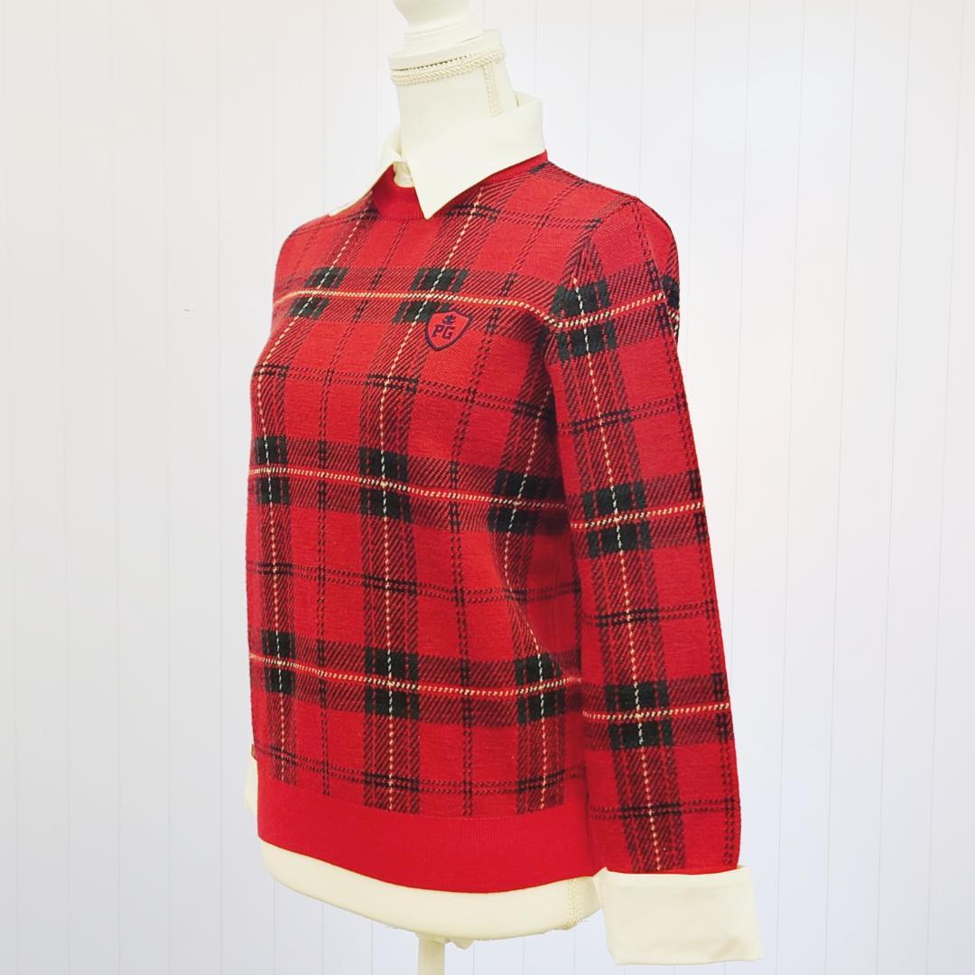 PEARLYGATES 長袖 セーター サイズ1 襟 パーリーゲイツ 春 秋 冬