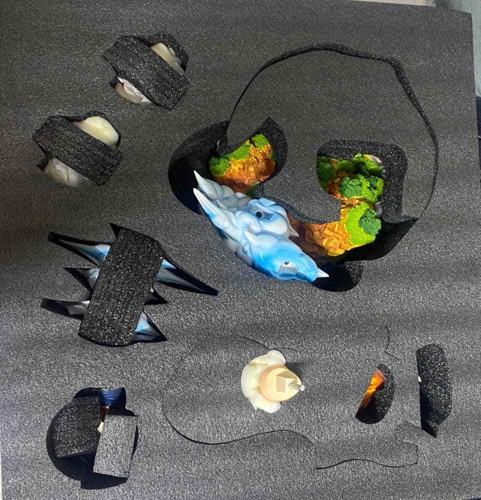 ドラゴンボール ベジータ VS 魔人ブウ 彫刻フィギュア ガレージキット