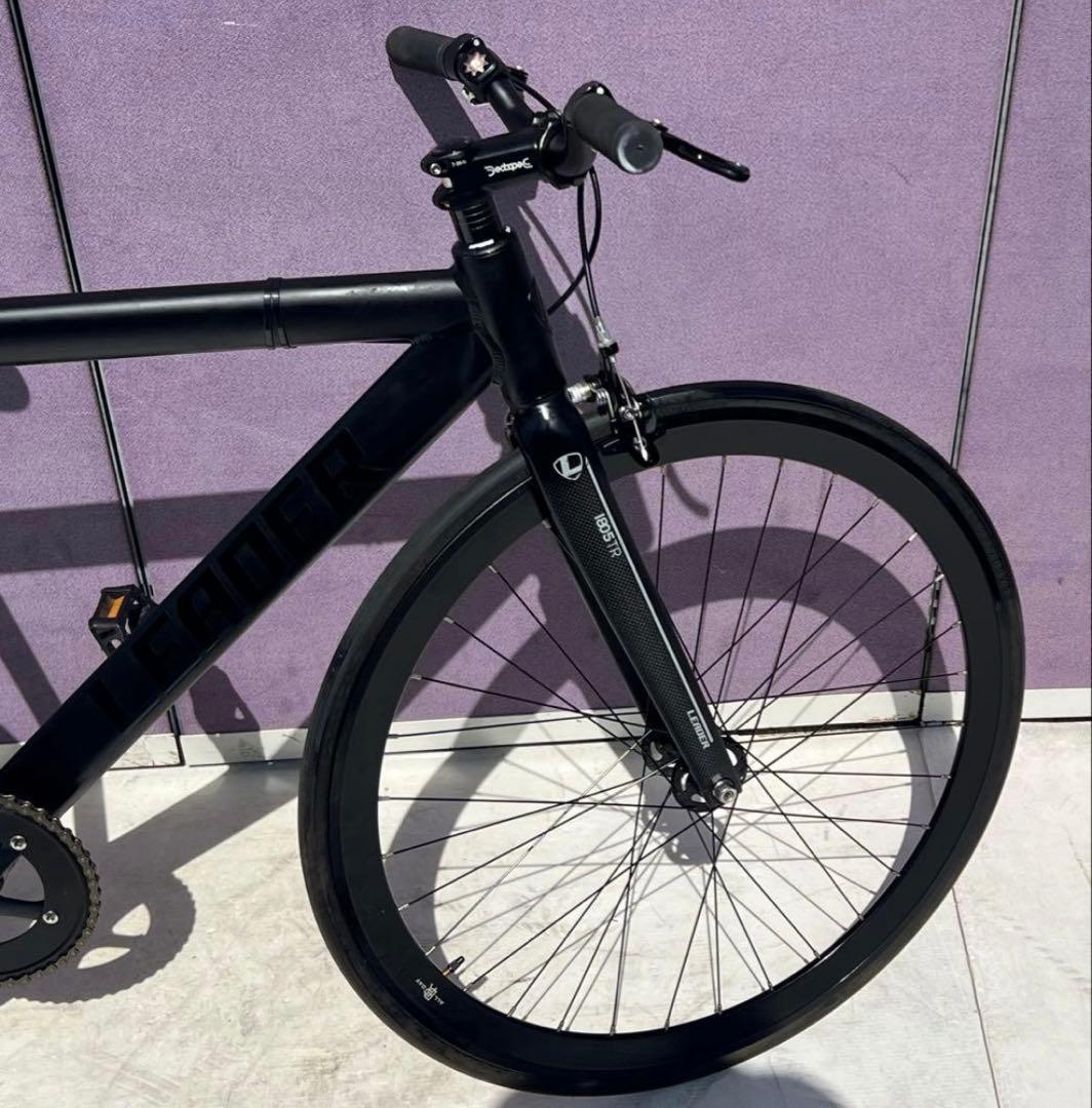 LEADER シングルスピードバイクブラック1805TR 状態良