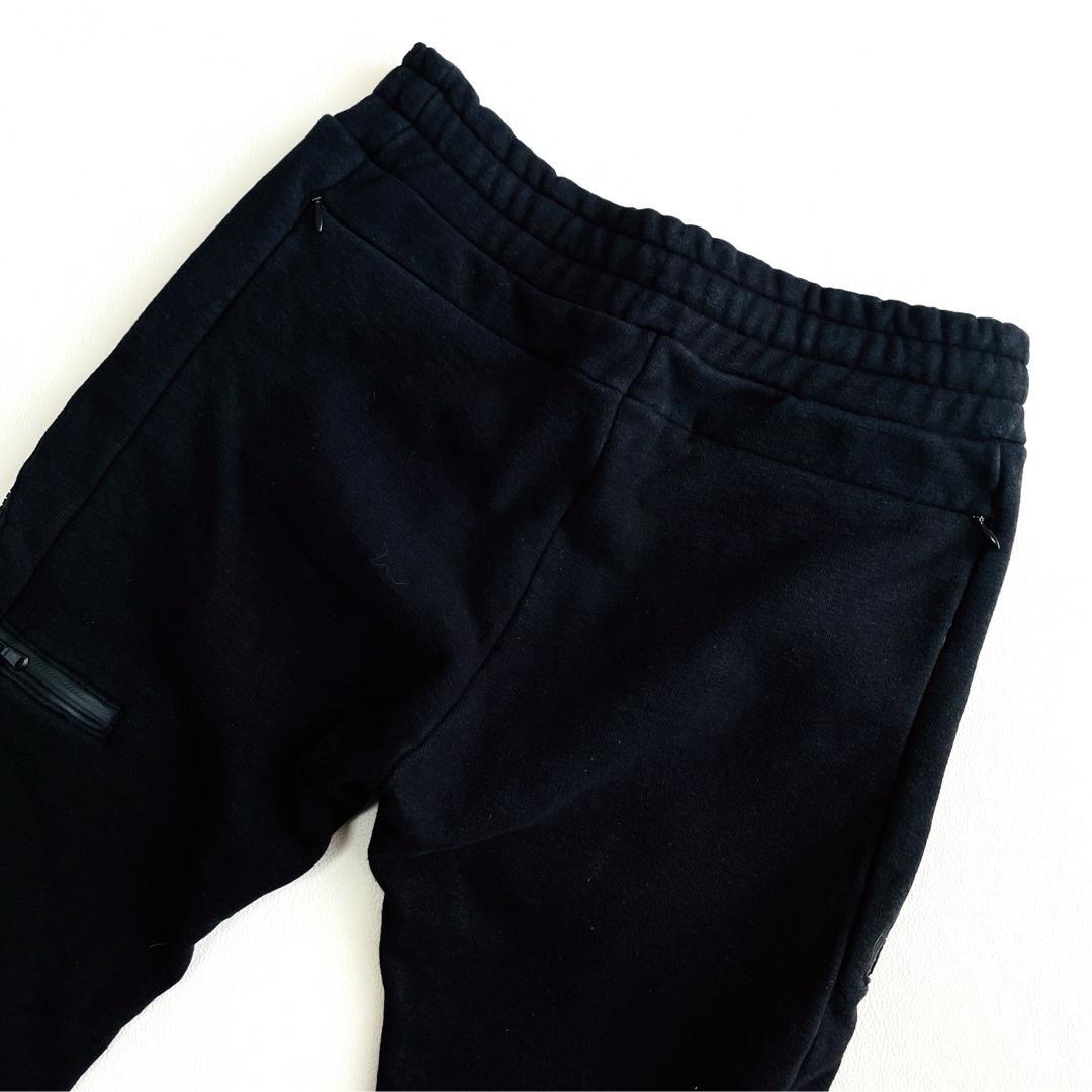 6736 TFW49 ジョガーパンツ　コットン　ストレッチ　スウェット　ブラック