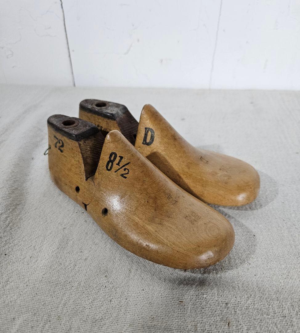 英国アンティーク 古い木のシューモールド 木製 ラスト 子供用 1956s