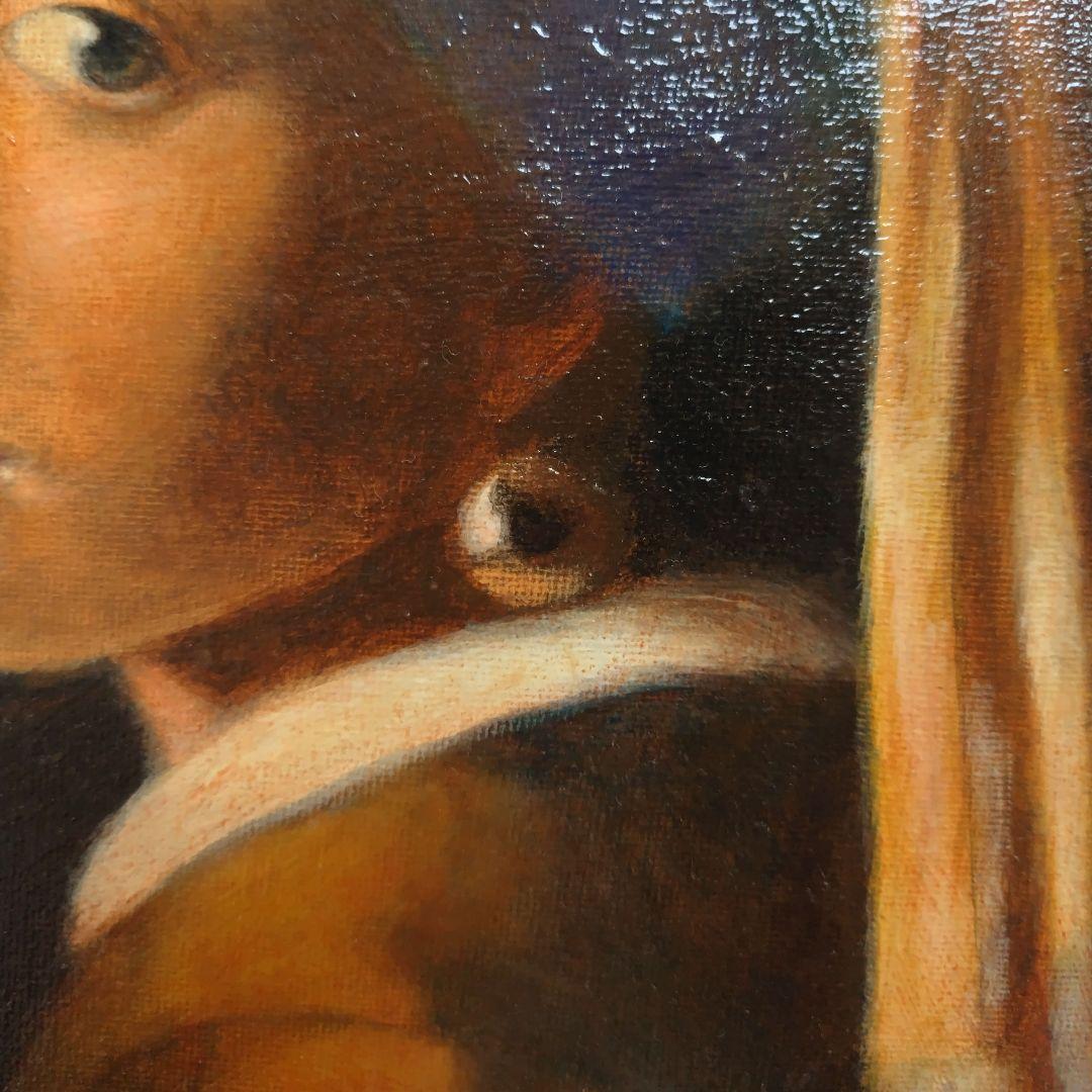 着彩品【フェルメール 真珠の耳飾りの少女】DAISOペインティングキャンバス