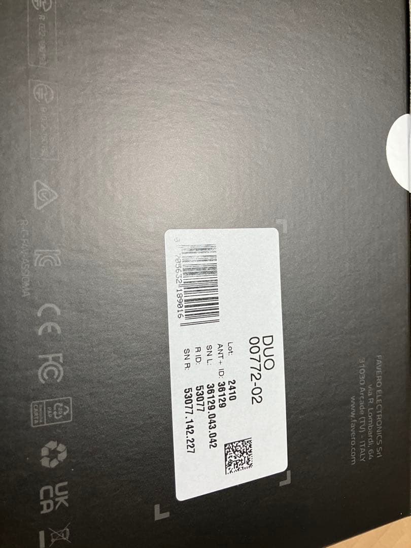 Favero assioma duo パワーメーター