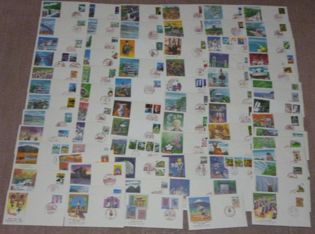 ふるさと切手 　初日カバー 　FDC　　合計73枚