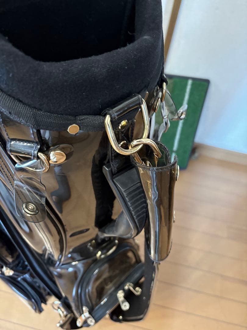 muta marine ゴルフバッグ・キャディバッグ スケルトン 黒/ゴールド