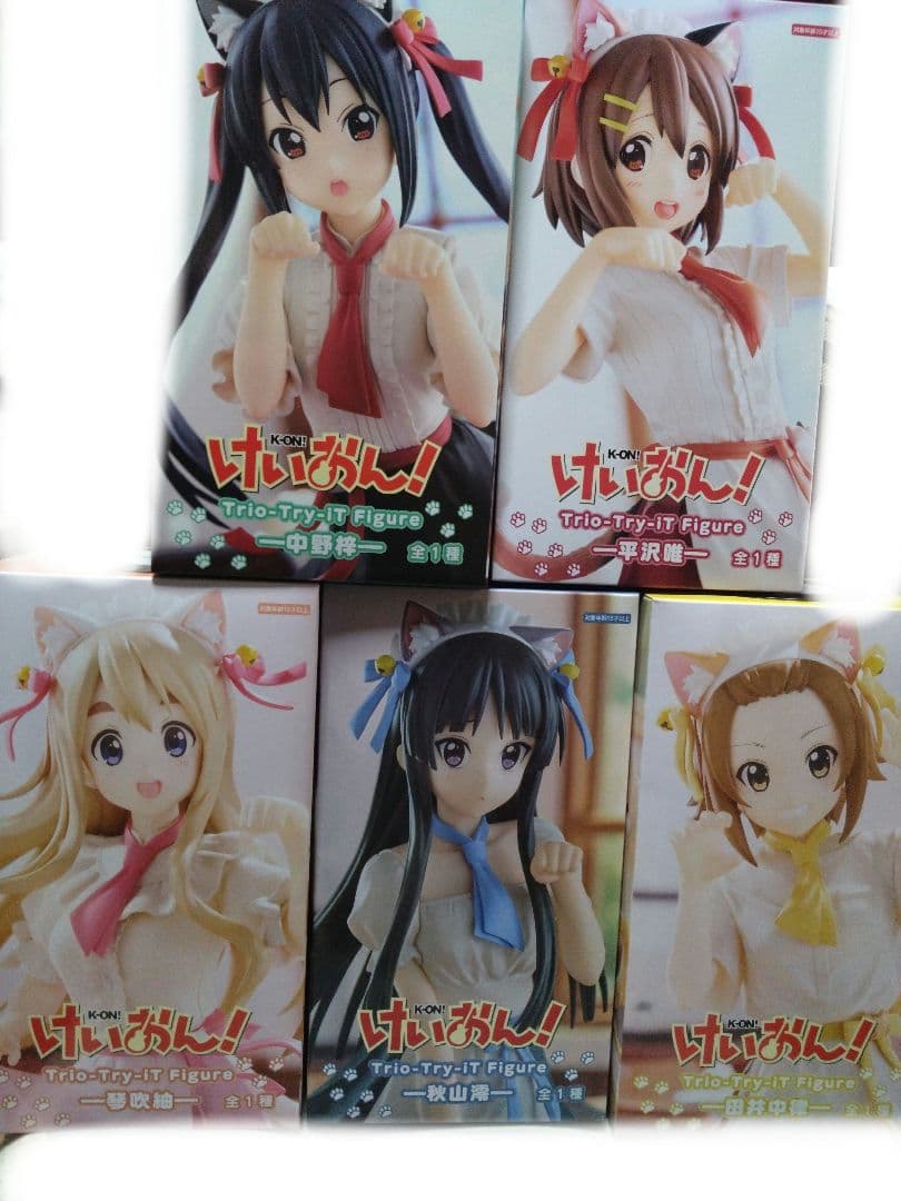 5点　フルセット　けいおん　にゃんこカフェ Trio-Try-iT フィギュア