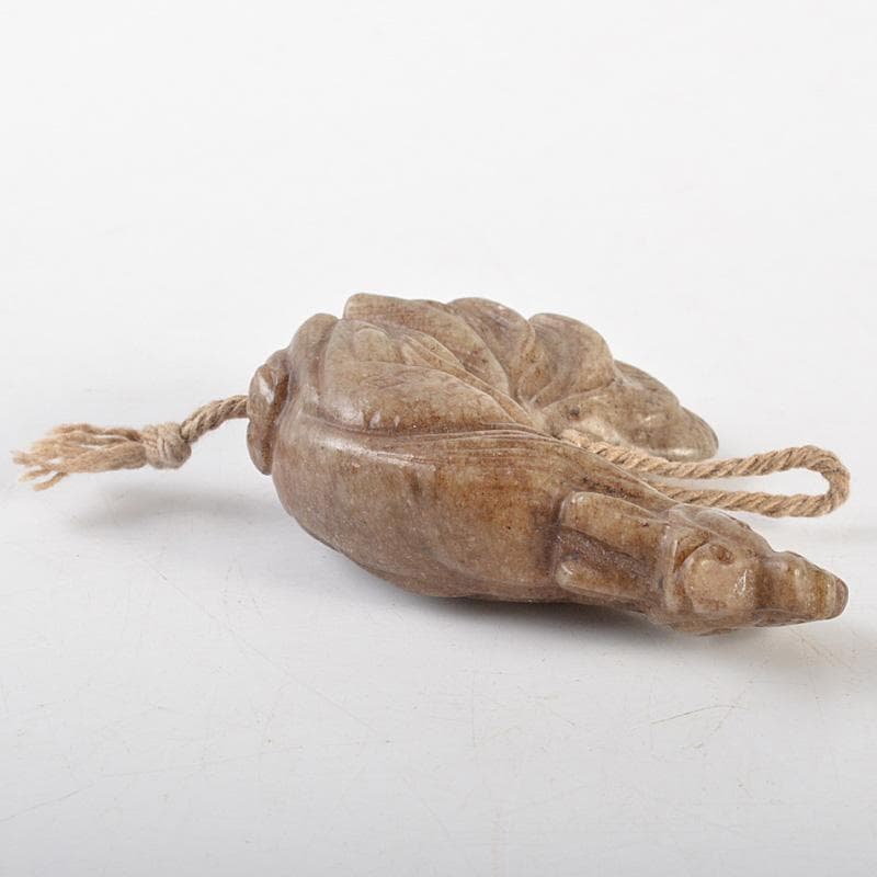 中国　玉石寿山石彫刻　鶏　根付　玉器　C　7209E