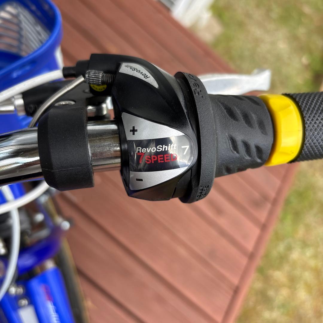 ブリヂストン 子供用自転車 青　24インチ　7段変速ギア