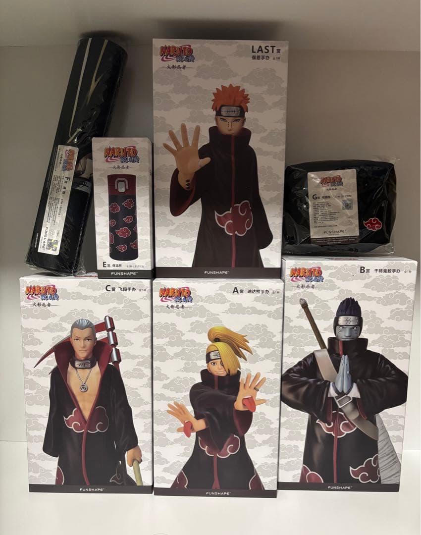 一番くじNARUTO A賞デイダラ B賞干柿鬼鮫 C賞飛段 ラストワン賞ペイン