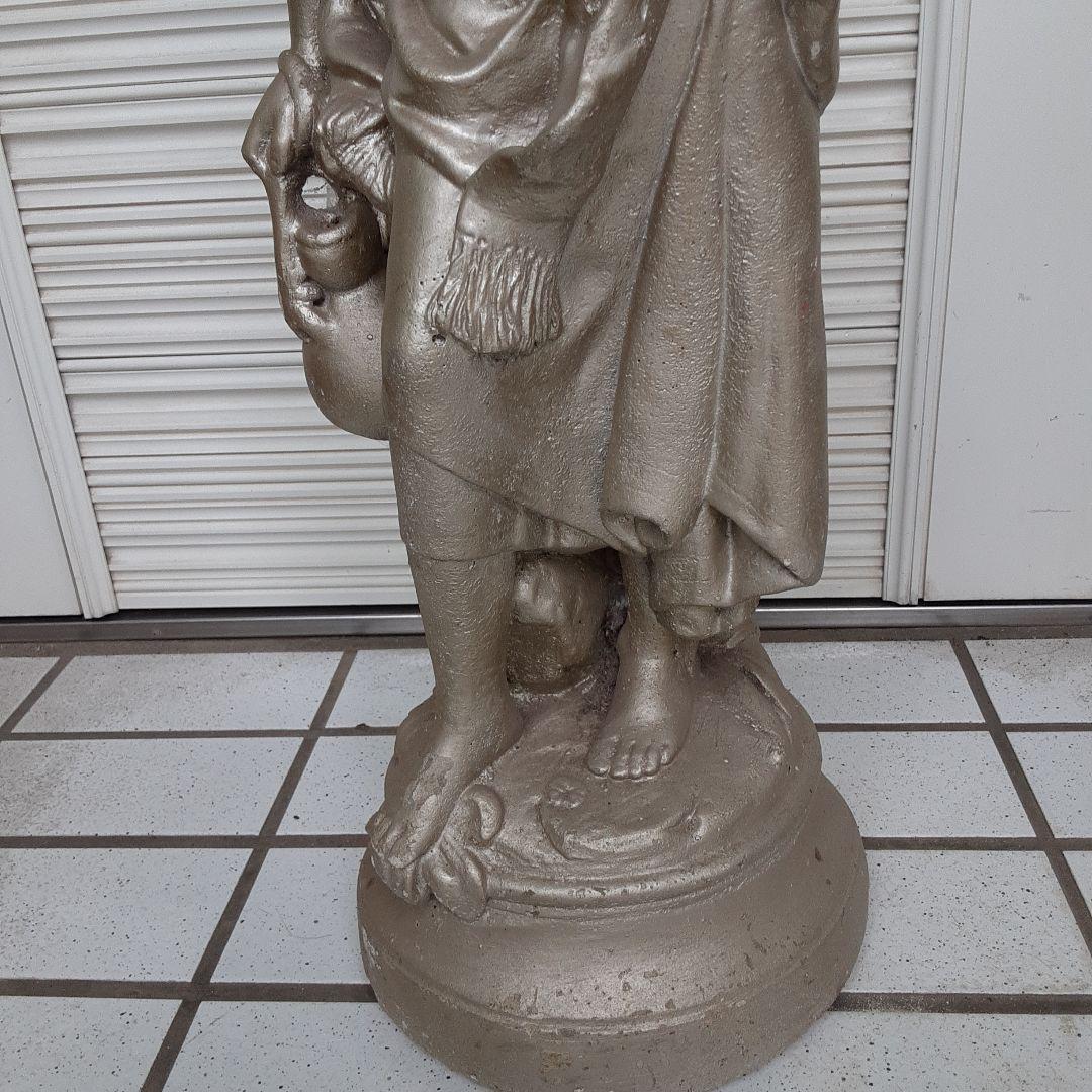 シルバー少女像 約70cm