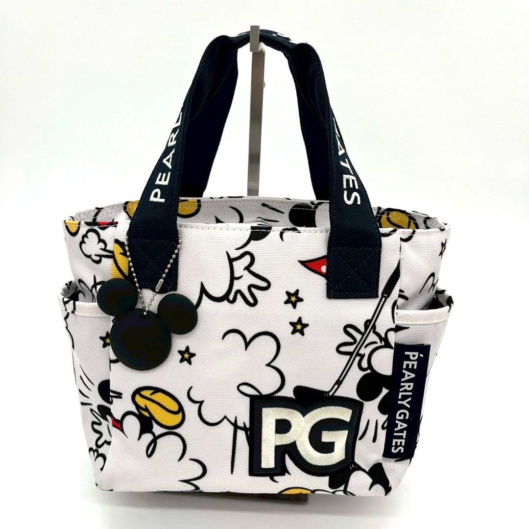 ★美品・入手困難！★パーリーゲイツ ハンドバッグ ディズニーコラボ ミッキー 白