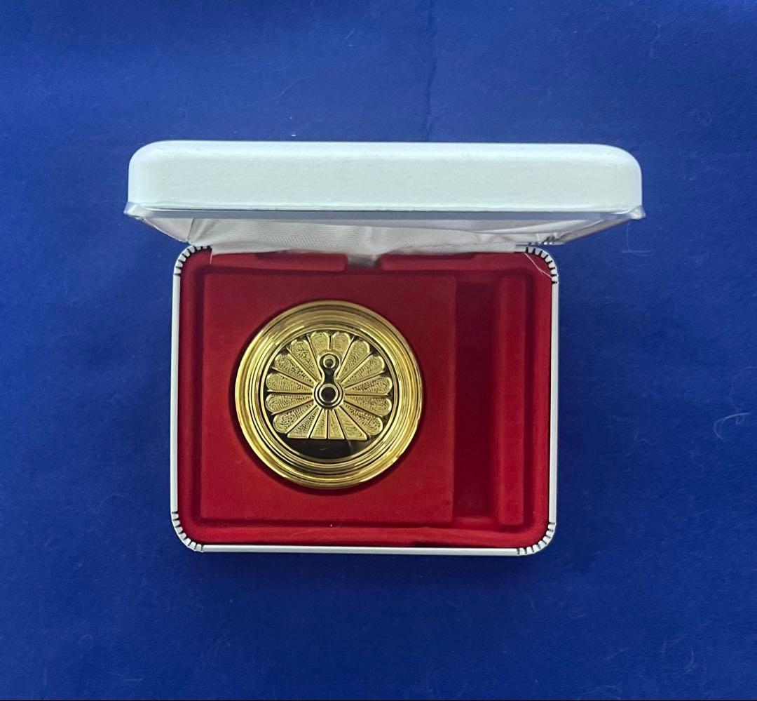 鉄道ファン【日本国有鉄道】24Kメッキ・国鉄動輪オフィシャル印鑑朱肉、ケース付