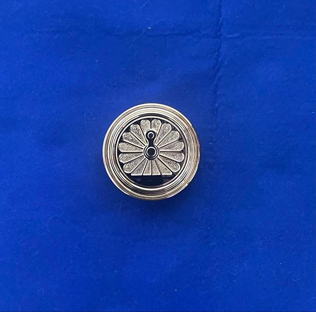 鉄道ファン【日本国有鉄道】24Kメッキ・国鉄動輪オフィシャル印鑑朱肉、ケース付