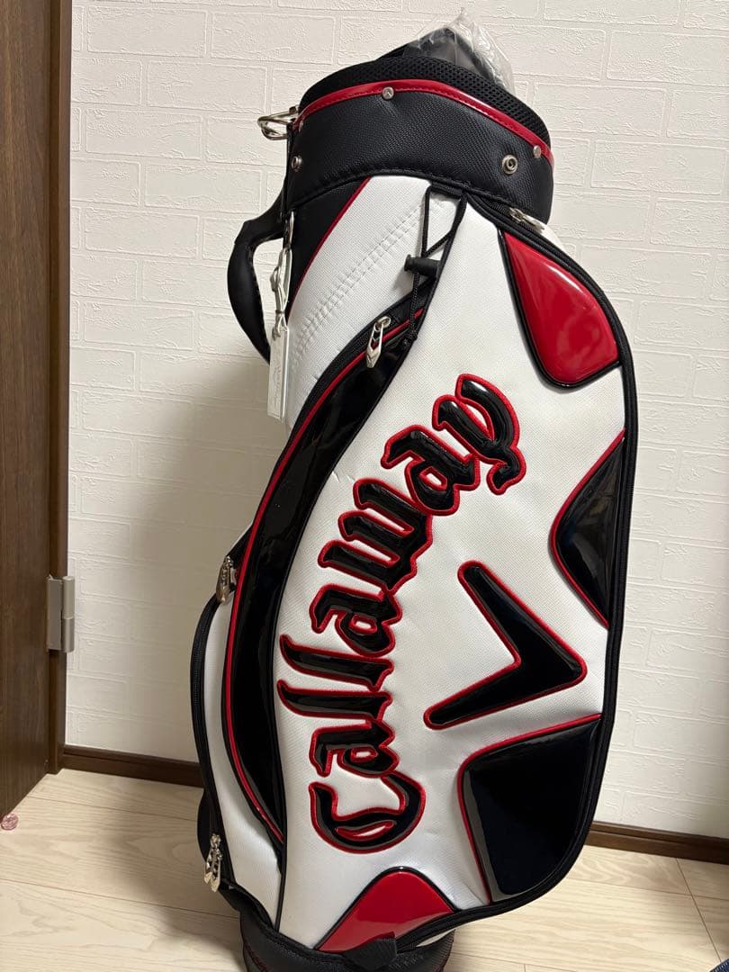 Callaway キャディバッグ ホワイト/ブラック/レッド