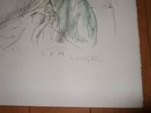 【真作】　藤田嗣治　多問堂制作　の　額入　”64　EA　リト　本物保証　きれい