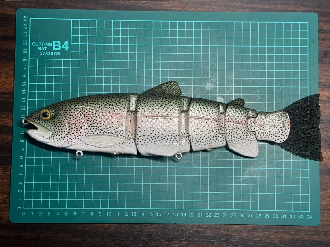 激レア Nate Bait 特注レインボートラウトベイト 12インチ