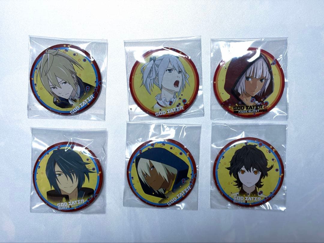 GOD EATER（ゴッドイーター） ufotable くじ缶バッジ6点セット